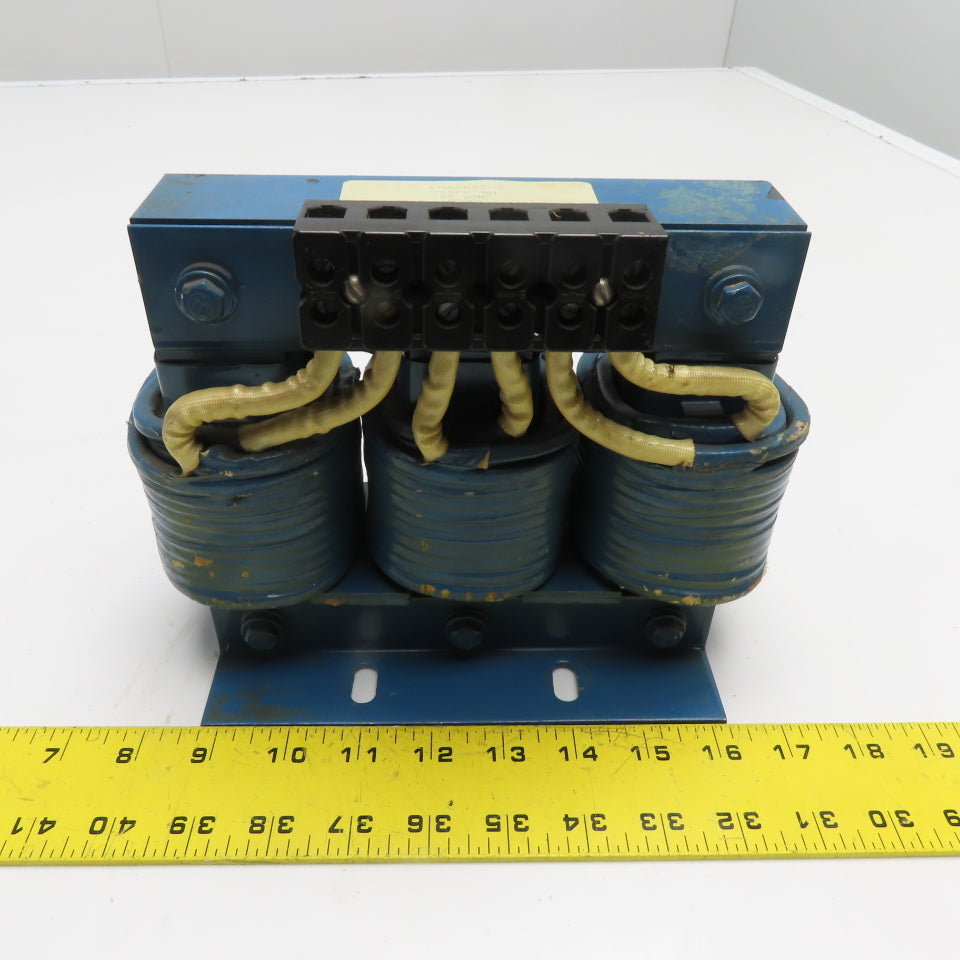 BALDOR LRAC05502 55A 0.500mH 3Ph AC Line Reactor 600V