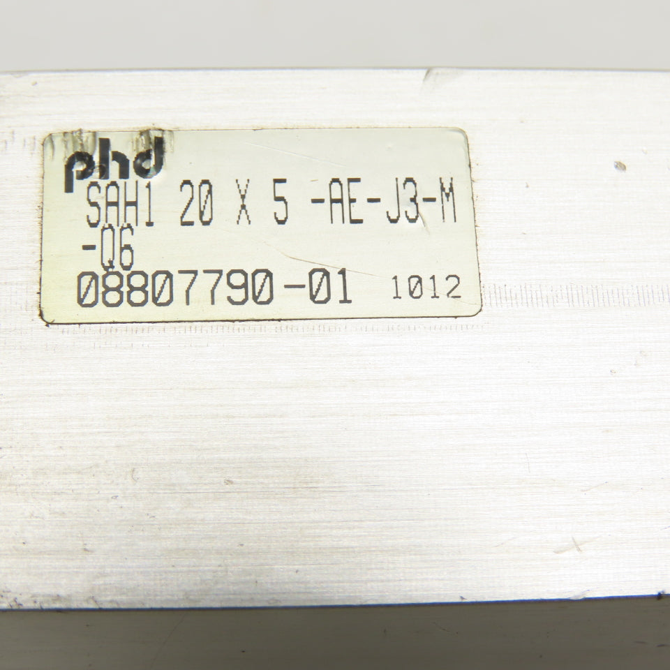 Phd 08807790-01 SAH1 20 X 5 Guided Pneumatic Slide Cylinder 20mm Bore 5" Stroke