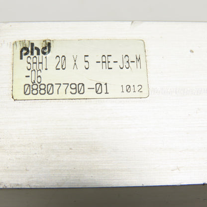 Phd 08807790-01 SAH1 20 X 5 Guided Pneumatic Slide Cylinder 20mm Bore 5" Stroke