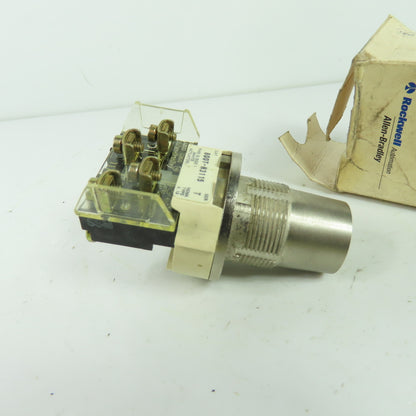 Allen-Bradley 800T-H3115 2-Position Key Operated Selector Switch Ser T NEW