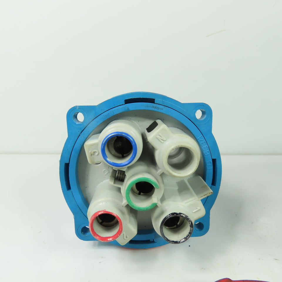Meltric 63-68043 DSN60 Industrial Inlet Plug 60A 480VAC 20HP 3P+G
