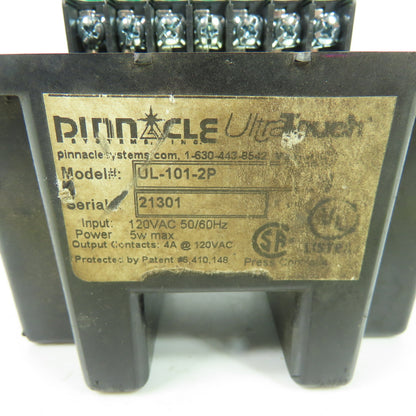 Pinnacle Systems UL-101-2P UltraTouch Double Throw Relay Palm Button 120VAC