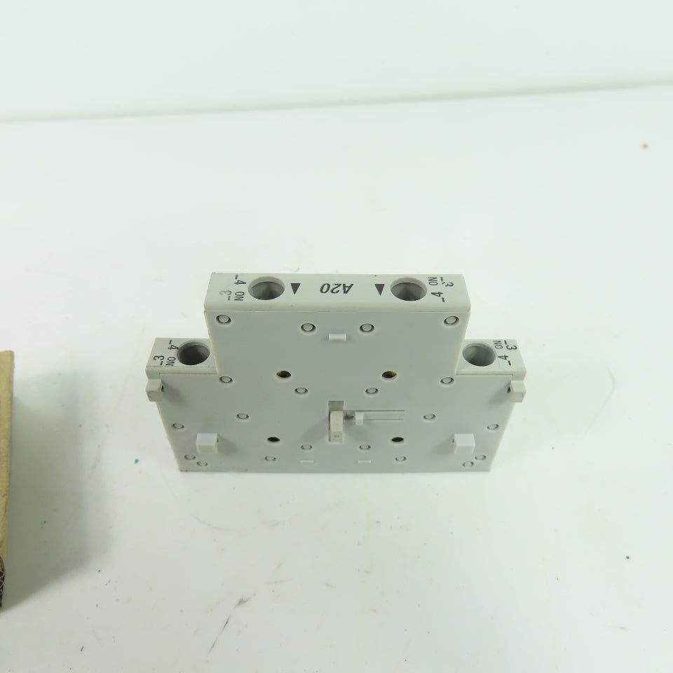 Allen-Bradley 100-SA20 Side Mount Auxiliary Contact Block SerB 600VAC 10A NEW