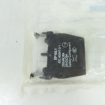 Schmersal 101006547 EF103.1 250VAC 8A / 24VDC 5A Safety Contact Block NEW