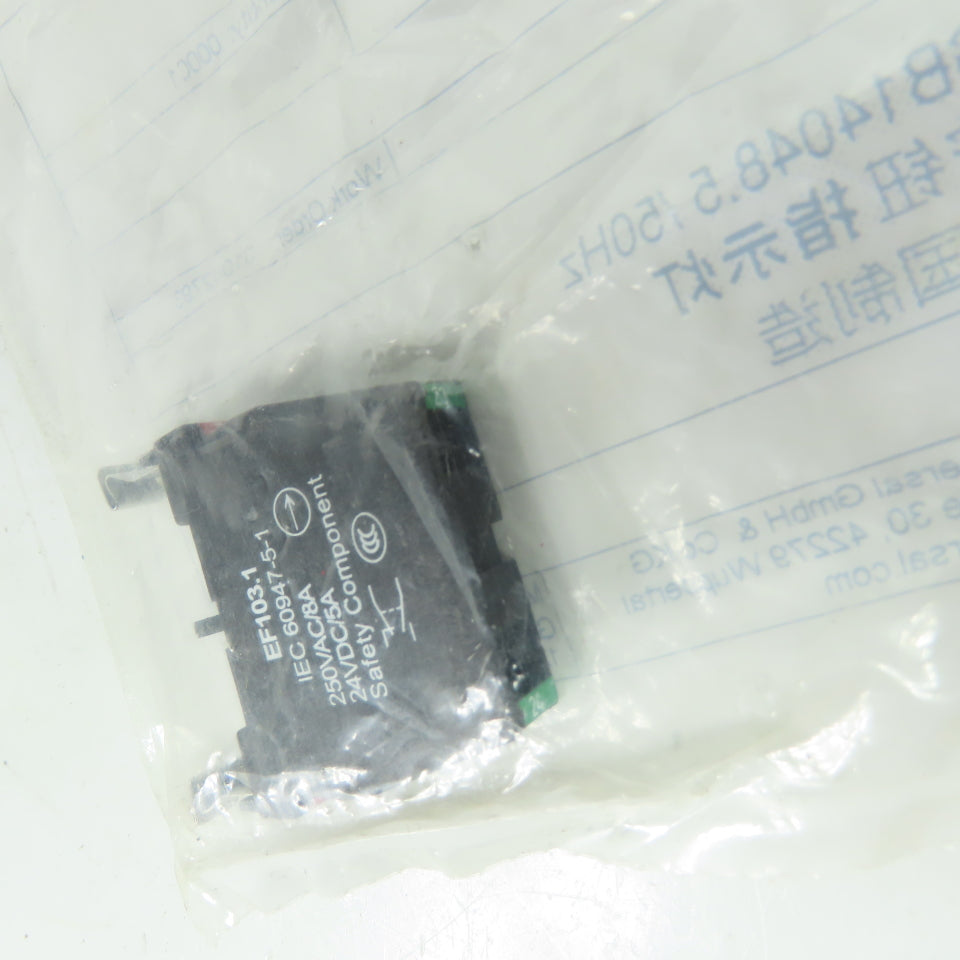 Schmersal 101006547 EF103.1 250VAC 8A / 24VDC 5A Safety Contact Block NEW