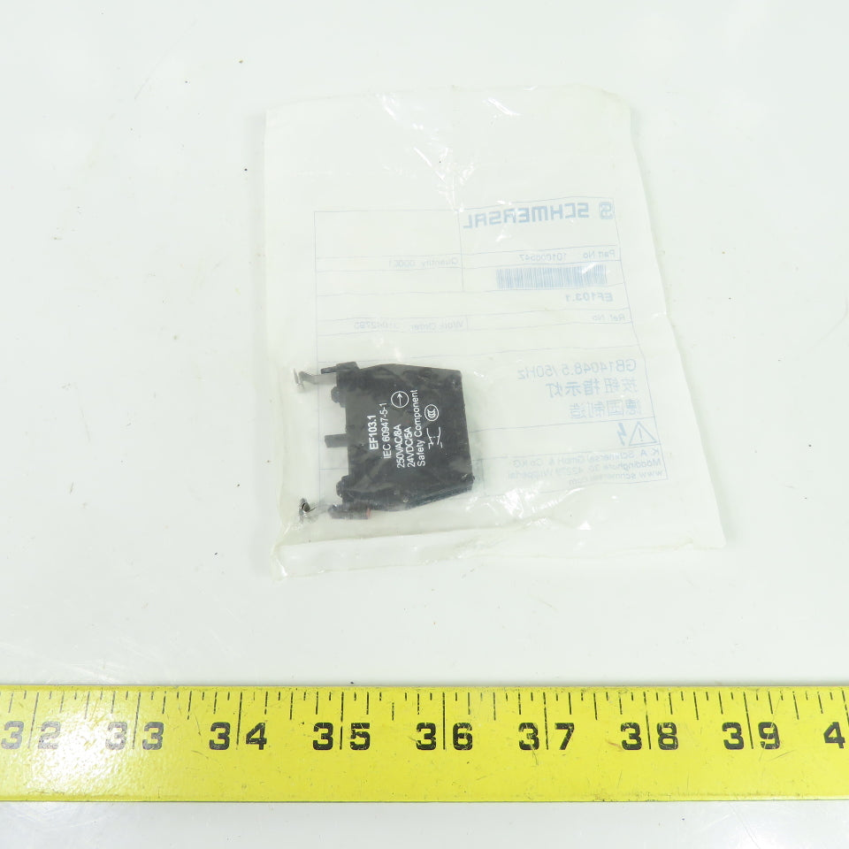 Schmersal 101006547 EF103.1 250VAC 8A / 24VDC 5A Safety Contact Block ...