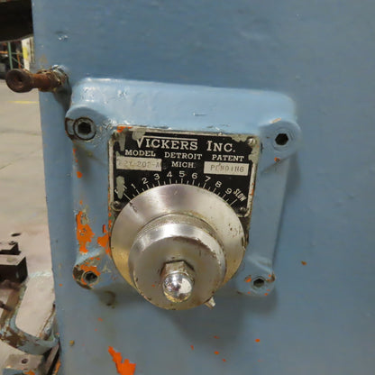 Colonial Broach VJI-2-12 Type S-1 Vertical Single Ram Broach 208-230/480V 3Ph