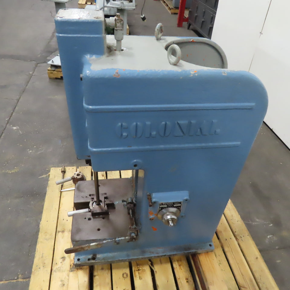 Colonial Broach VJI-2-12 Type S-1 Vertical Single Ram Broach 208-230/480V 3Ph