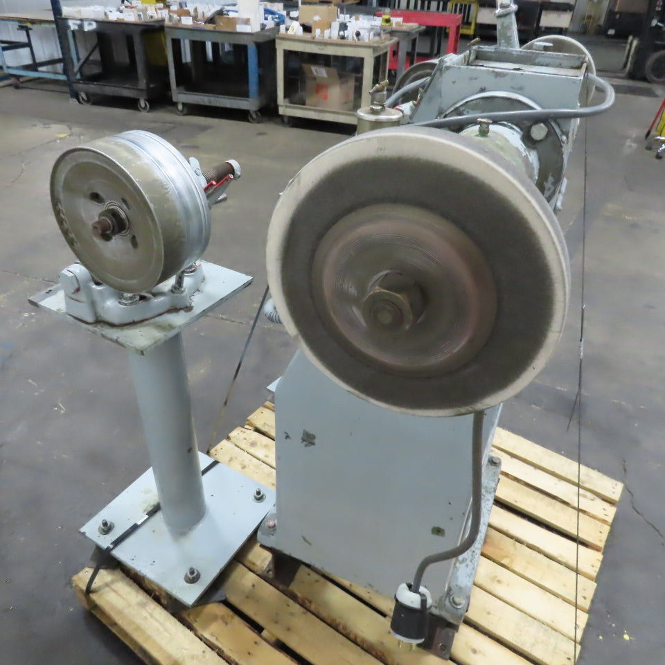 Hammond 2-RL Pedestal Buffer Polisher 3450 RPM 2Hp W/ 2 Back Stand Tensioners