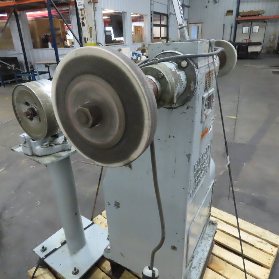Hammond 2-RL Pedestal Buffer Polisher 3450 RPM 2Hp W/ 2 Back Stand Tensioners