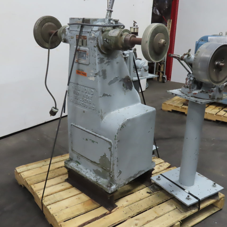 Hammond 2-RL Pedestal Buffer Polisher 3450 RPM 2Hp W/ 2 Back Stand Tensioners