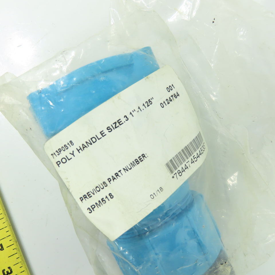 Meltric 3PM518 713P0S18 Blue Poly Handle Size 3 1"-1.125" NEW
