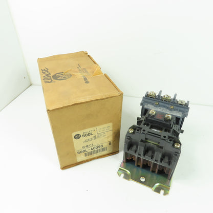 Allen-Bradley 500L-AOD93 Ser B 3-Pole Lighting Contactor 15/20A 115-120V Coil