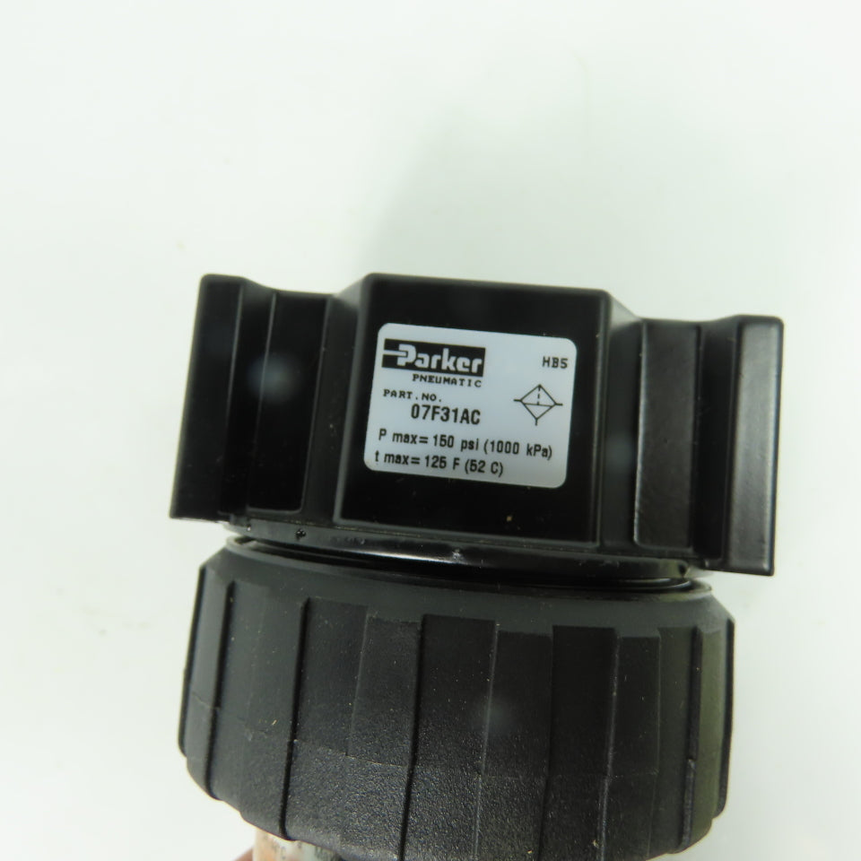 Parker 07F31AC 1/2" NPT Pneumatic Air Filter 150 PSI NEW