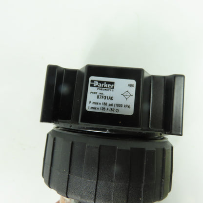 Parker 07F31AC 1/2" NPT Pneumatic Air Filter 150 PSI NEW
