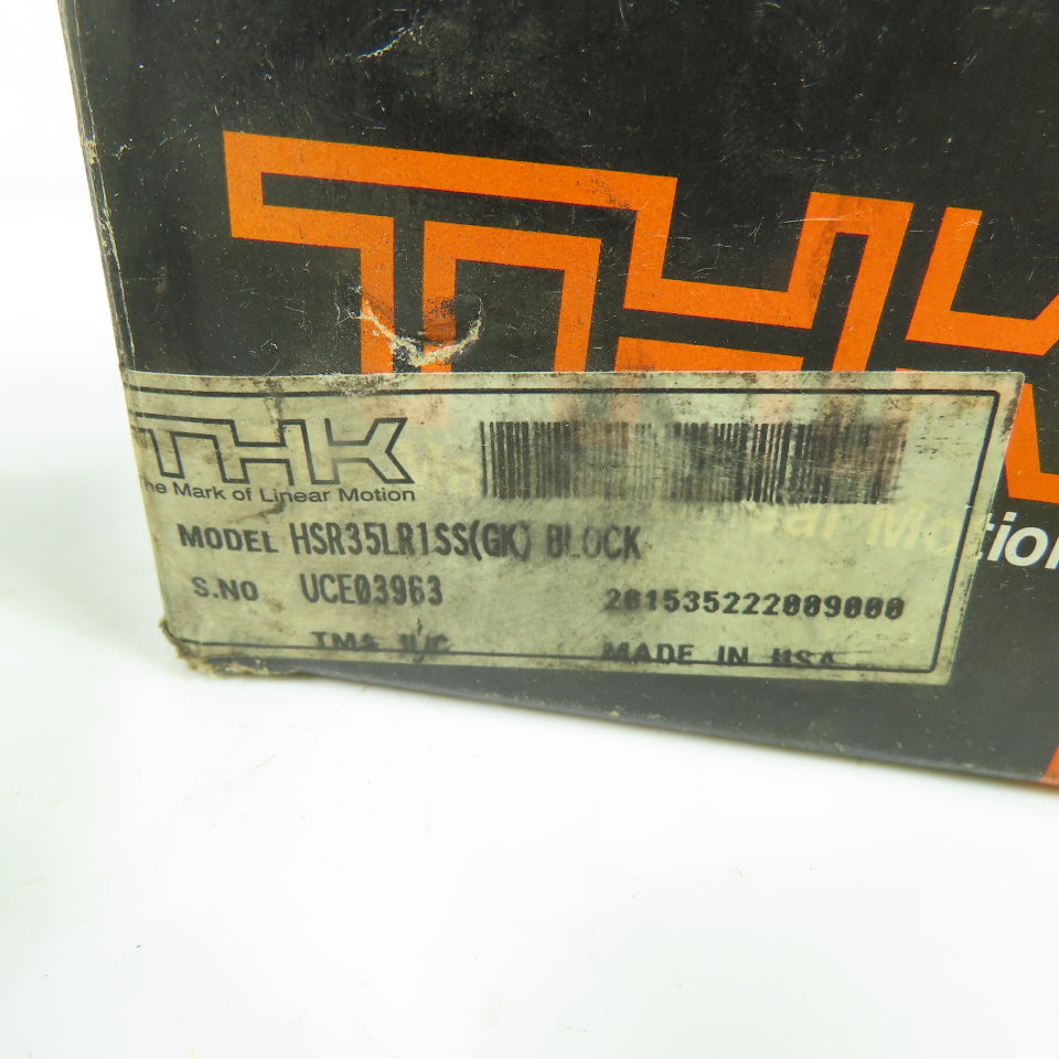 THK HSR35LR1SS(GK) Linear Motion Guide Block NEW