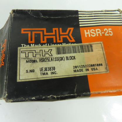 THK HSR25LA1SS(GK) Linear Guide Motion Block 102.2mm x 70mm x 23mm NEW