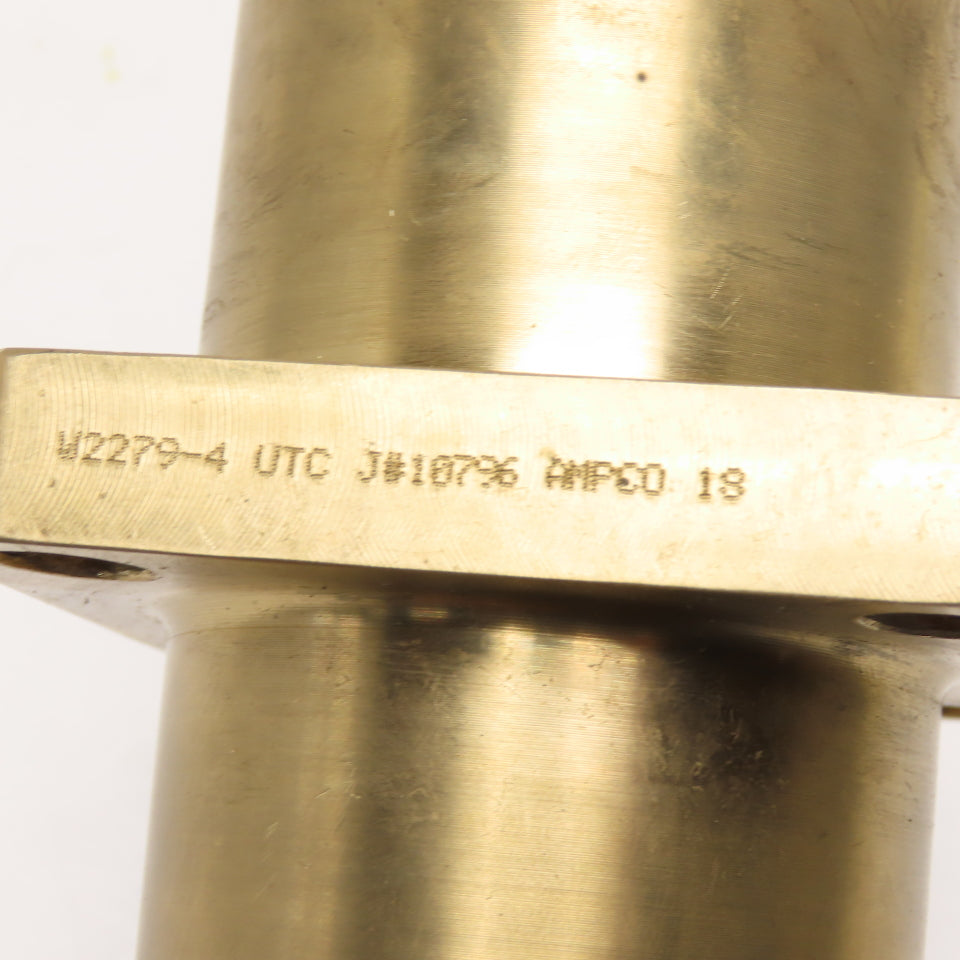 1-1/2" ID x 2-1/4" Ampco 18 Bronze Wear Flanged Guide Bushing 10-1/2" OAL