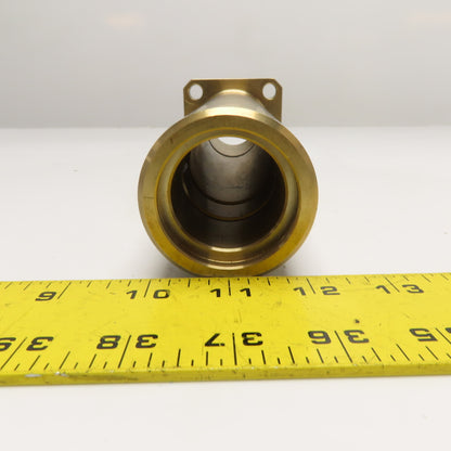 1-1/2" ID x 2-1/4" Ampco 18 Bronze Wear Flanged Guide Bushing 10-1/2" OAL