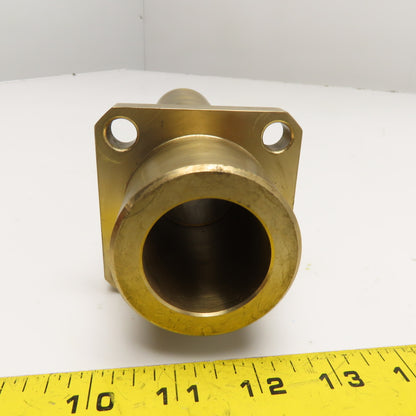 1-1/2" ID x 2-1/4" Ampco 18 Bronze Wear Flanged Guide Bushing 10-1/2" OAL