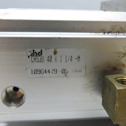PHD CRS3U 40 X 1 1/4 -M Pneumatic Swing Clamp 40mm Bore 90° Turn 2-1/4" Stroke