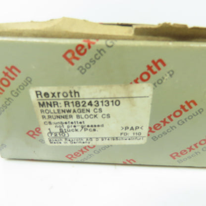 Rexroth R182431310 Size 35 Linear Guide Runner Block CS