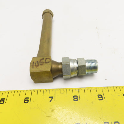 Lube Devices Brass Industrial Liquid Level Sight Gauge 3/8" NPT