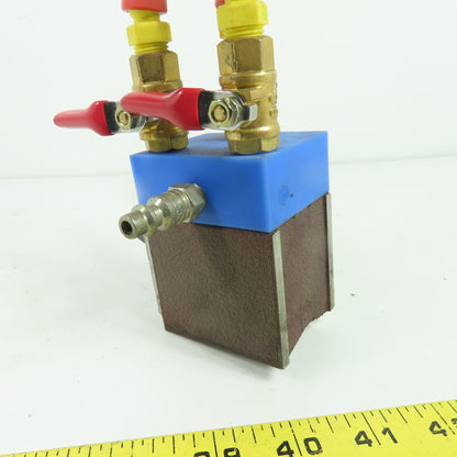 Jeton R/D & Mfg. Inc. Magnetic Base with Triple Flexible Coolant Air Lines
