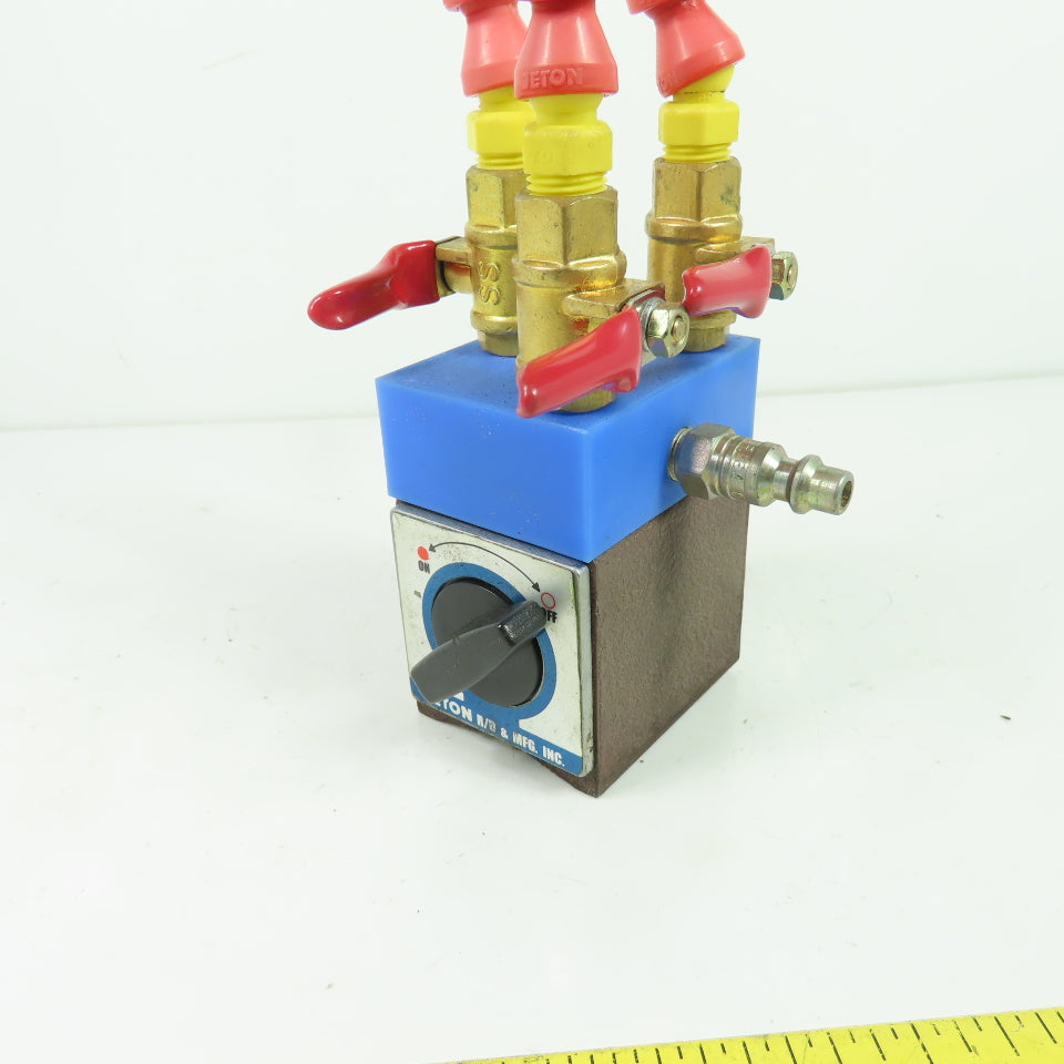 Jeton R/D & Mfg. Inc. Magnetic Base with Triple Flexible Coolant Air Lines
