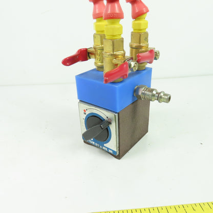 Jeton R/D & Mfg. Inc. Magnetic Base with Triple Flexible Coolant Air Lines