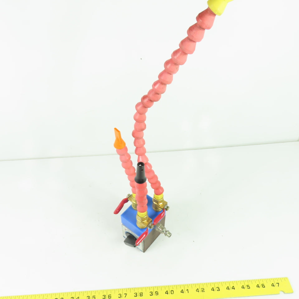 Jeton R/D & Mfg. Inc. Magnetic Base with Triple Flexible Coolant Air Lines