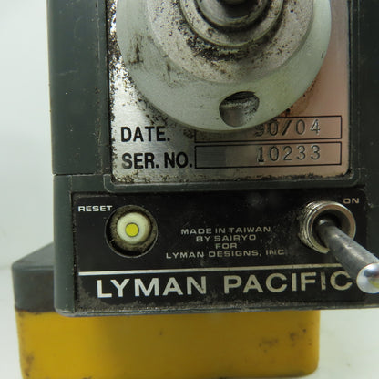 Lyman Pacific AL-250 Milling Machine Power Feed 110VAC 2.5A