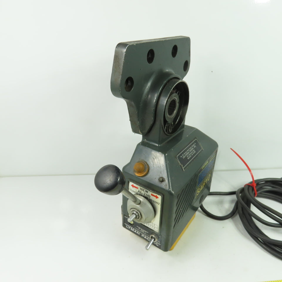 Lyman Pacific AL-250 Milling Machine Power Feed 110VAC 2.5A