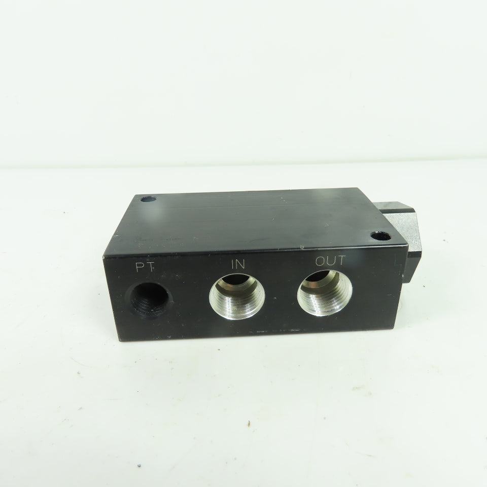 NGT 0413 Pneumatic Valve Manifold Block with Integrated Muffler