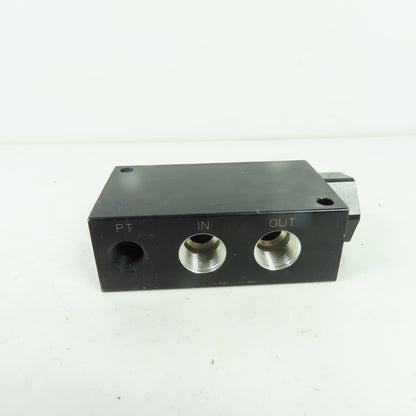 NGT 0413 Pneumatic Valve Manifold Block with Integrated Muffler