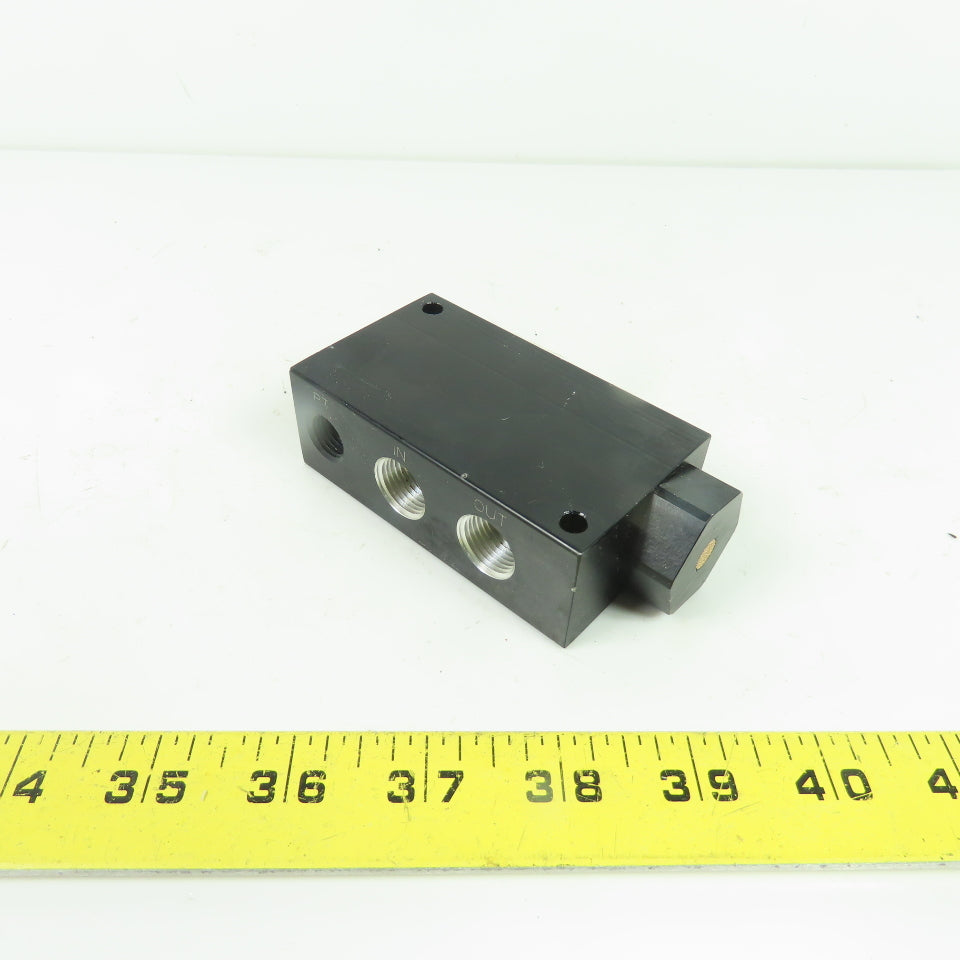 NGT 0413 Pneumatic Valve Manifold Block with Integrated Muffler