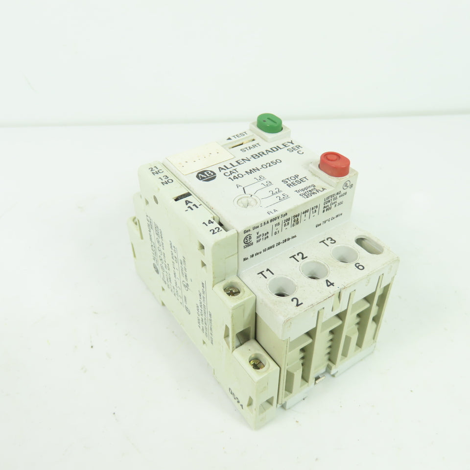 Allen-Bradley 140-MN-0250 Motor Circuit Protector 1.6-2.5A 600V
