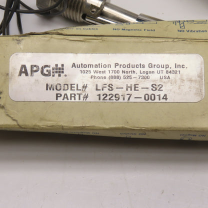 APG 122917-0014 LFS-HE-S2 Level Switch Sensor Stainless Steel