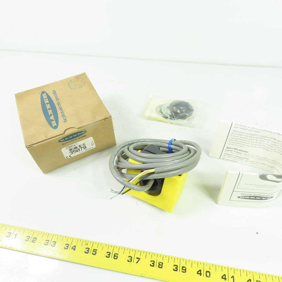 Banner 35078 OTBA5*W/Y Momentary Action Optical Touch Button NEW