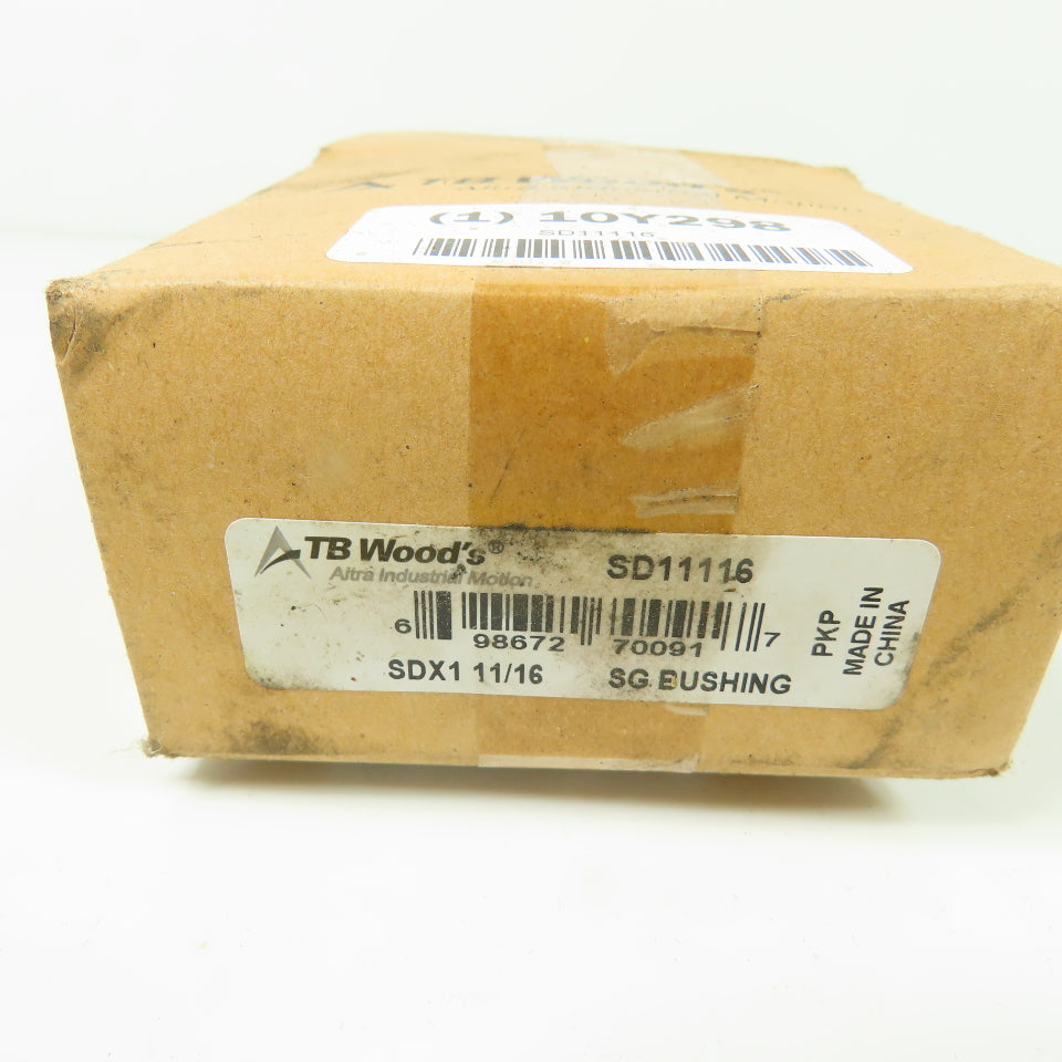 TB Woods SD11116 SDX1 11/16 Sure-Grip SG Bushing 1-11/16" Bore NEW