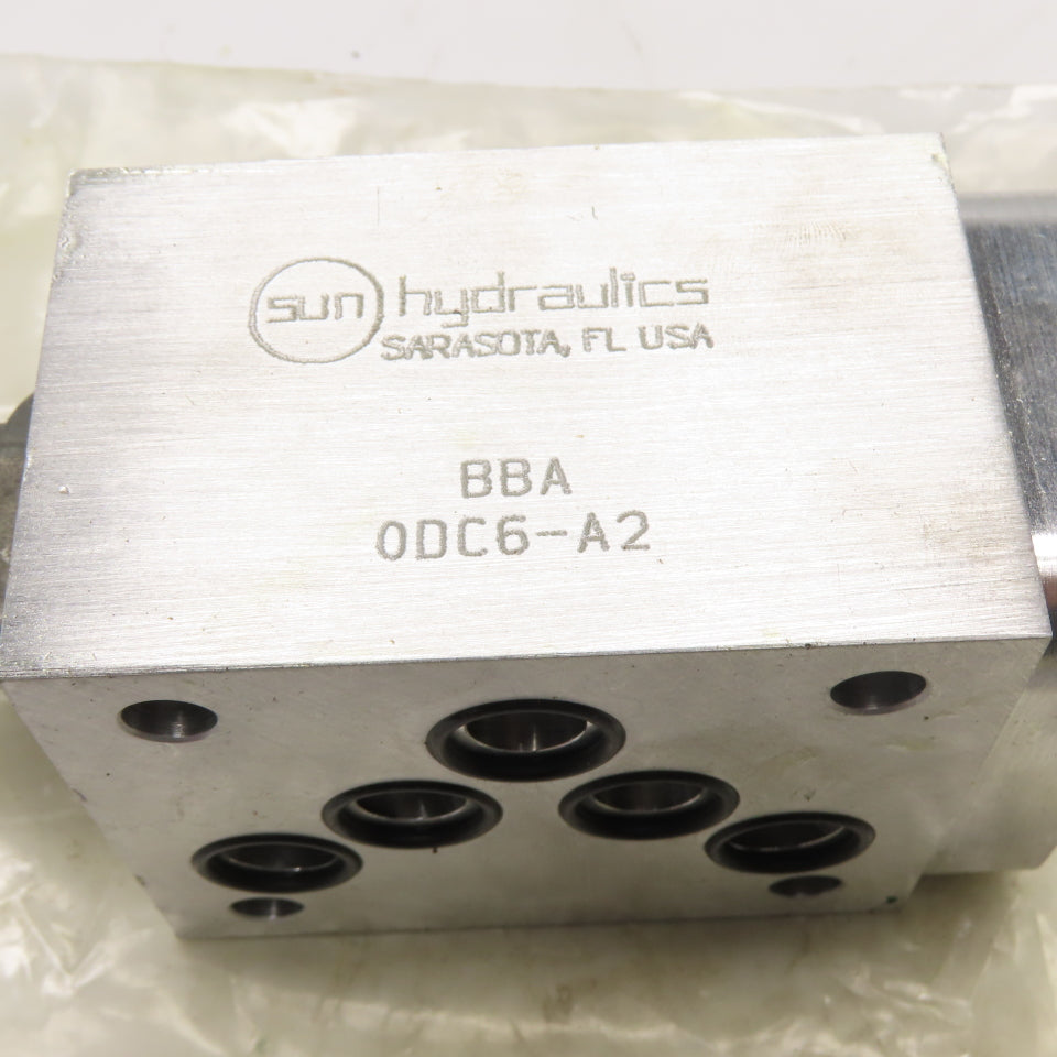 Sun Hydraulics ODC6-A2 BBA Hydraulic Cartridge Valve Manifold Assembly
