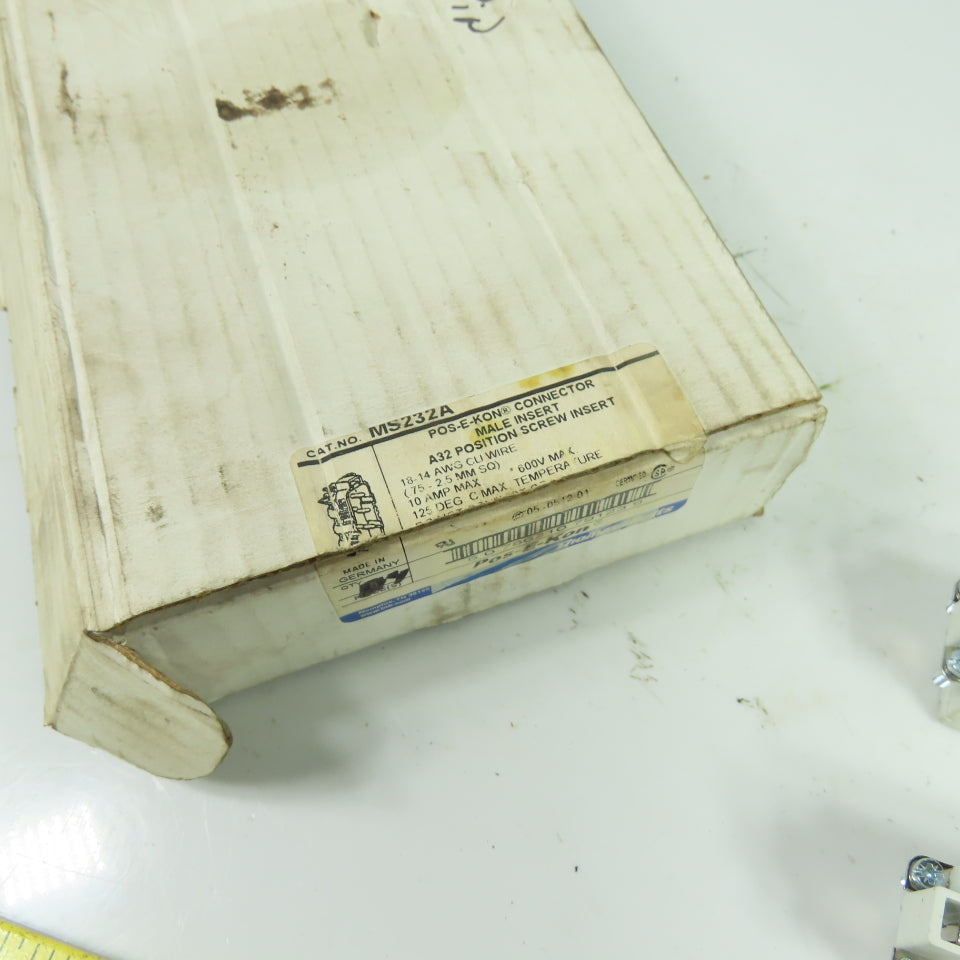 Thomas & Betts MS232A Male Screw Terminal Inserts A32 Position NEW Lot of 4