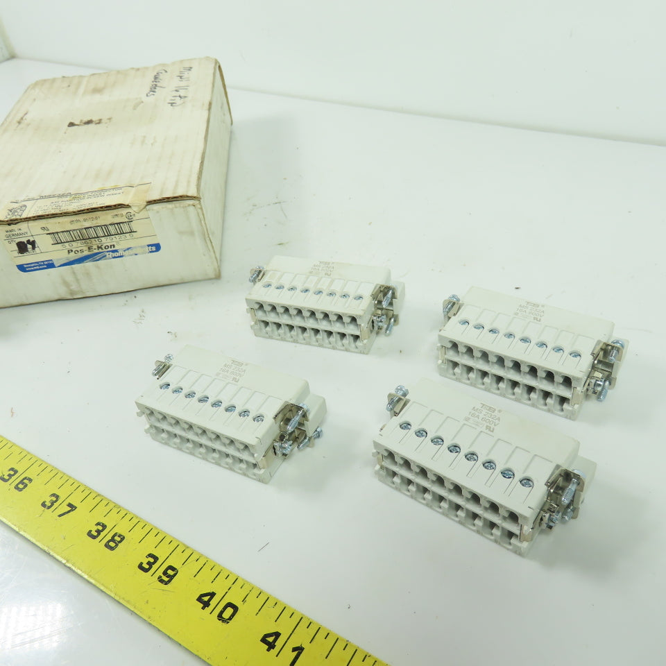 Thomas & Betts MS232A Male Screw Terminal Inserts A32 Position NEW Lot of 4