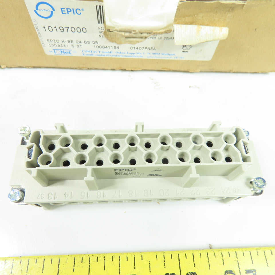 Lapp EPIC 10197000 24-Position Female Power Connector 16A 600V NEW Lot Of 5