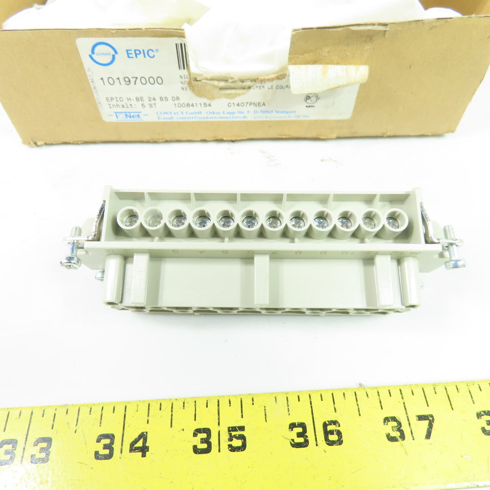 Lapp EPIC 10197000 24-Position Female Power Connector 16A 600V NEW Lot Of 5