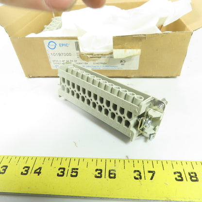 Lapp EPIC 10197000 24-Position Female Power Connector 16A 600V NEW Lot Of 5