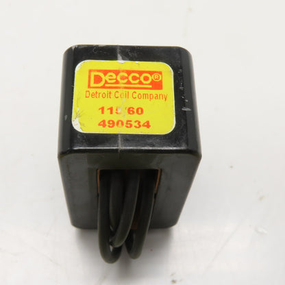 Decco 490534 Solenoid Valve Coil 115V 60Hz