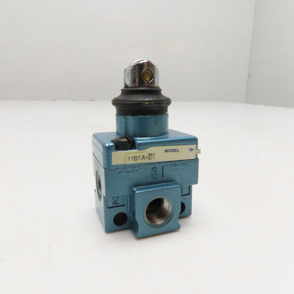 MAC 1161A-011 Roller Cam Operated 3-Way Pneumatic Valve
