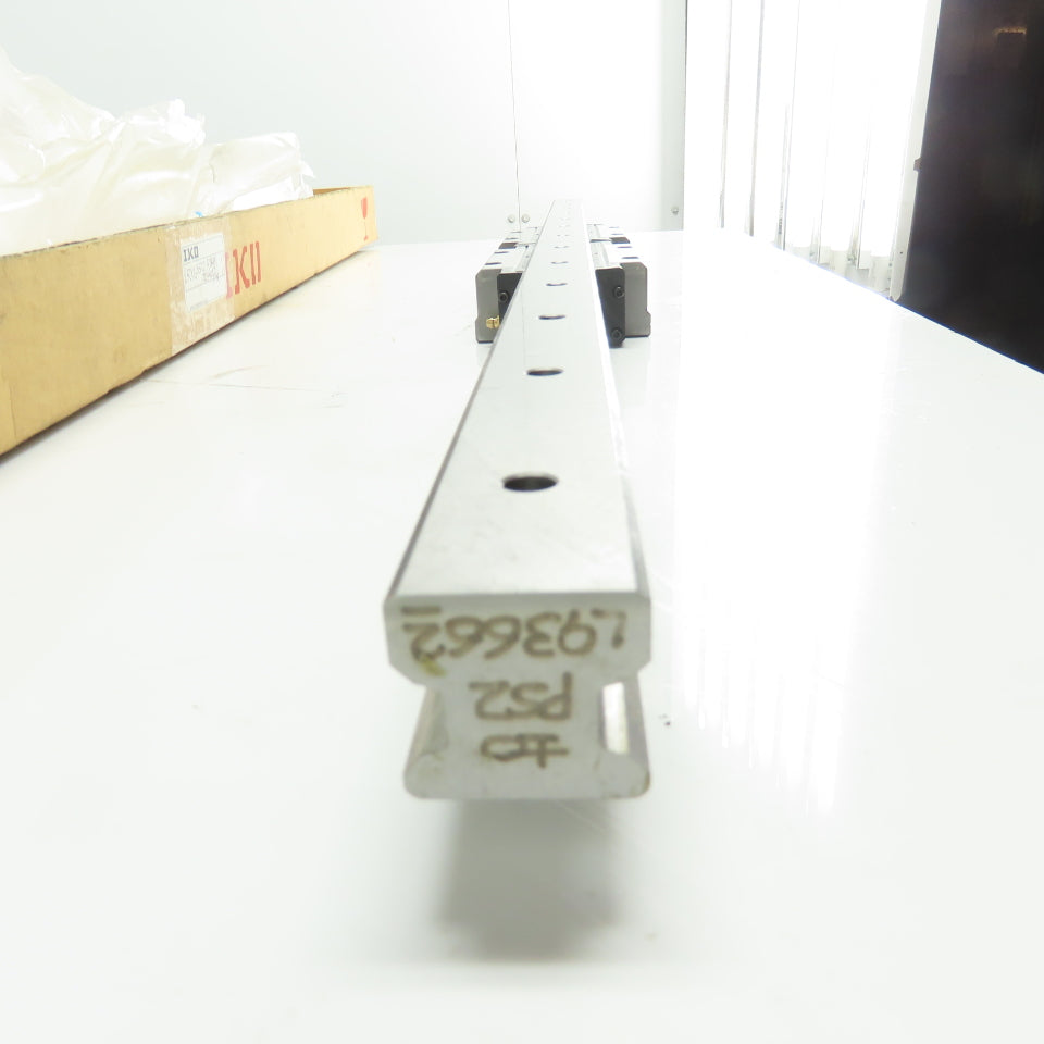 IKO LRXG35C2R1040T2H2/FG Linear Guide Rail W/2 Carriage Blocks 1040mm OAL LRXG35