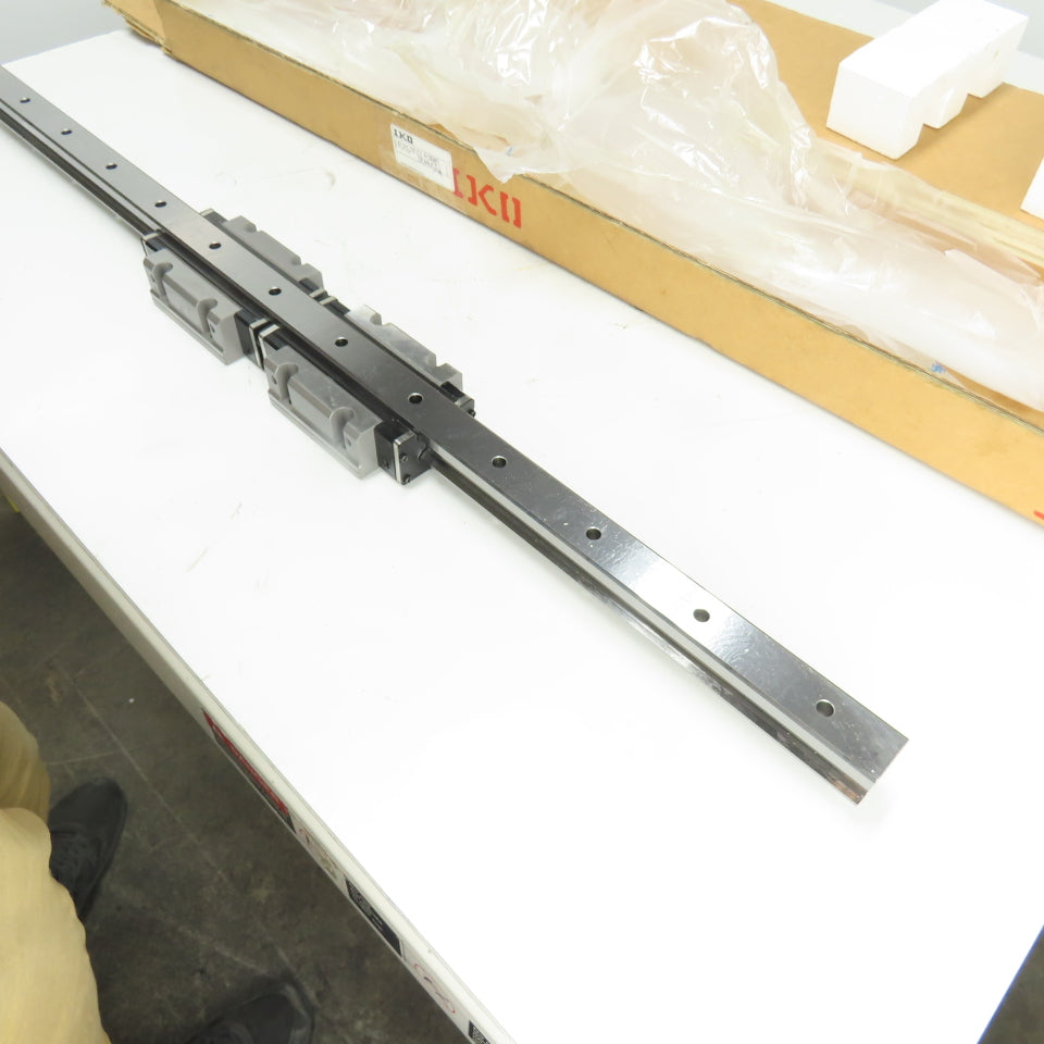 IKO LRXG35C2R1040T2H2/FG Linear Guide Rail W/2 Carriage Blocks 1040mm OAL LRXG35